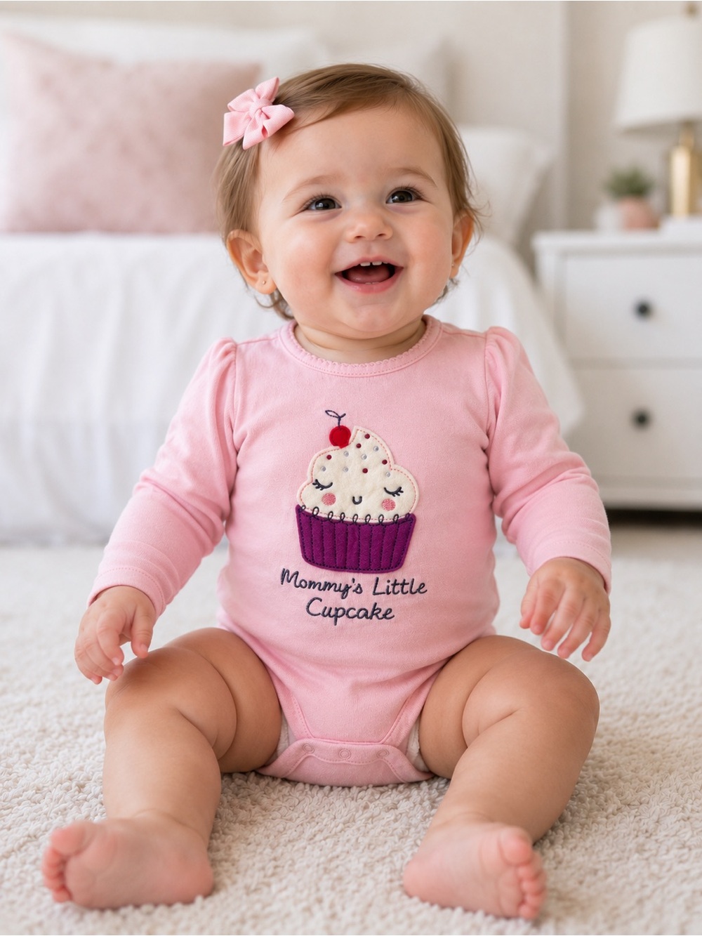 Gap Baby “Mommy’s Little Cupcake” Long Sleeve Bodysuit | 12–18 Months | New